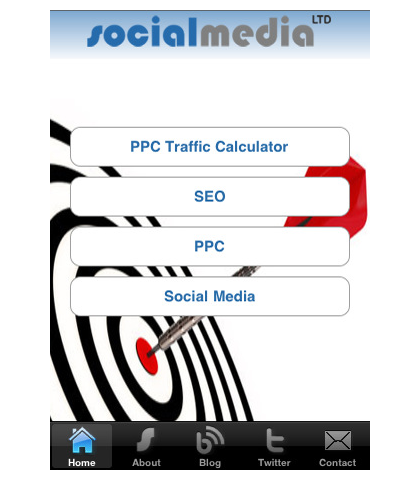 Socialmedia LTD app on mobile phone