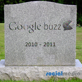 Google buzz Tombstone 2010-2011