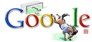 Google's Horse kicking a ball