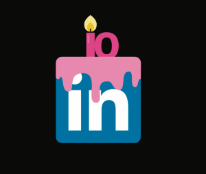 LinkedIn social media birthday