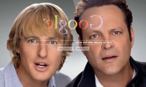Google engine with Owen Wilson on the background