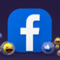 Facebook icon on screen smartphone or mobile phone 3d render