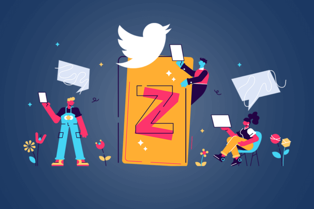 Twitter Gen Z Analytics Illustration