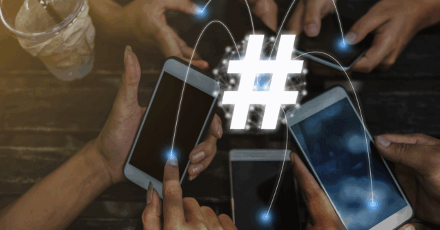 user-generated content in the form of hashtags online
